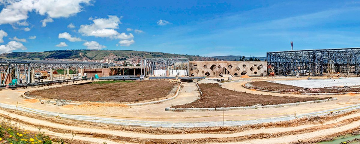 Construcción Terminal de Tunja. Foto: Periódico El diario.